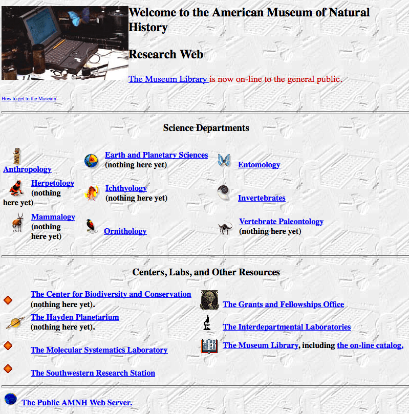 American Museum of Natural History - 1996